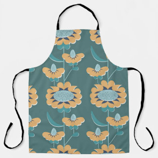 Geometric Vintage: Textile Nautical Motif Apron