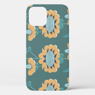Geometric Vintage: Textile Nautical Motif iPhone 12 Case