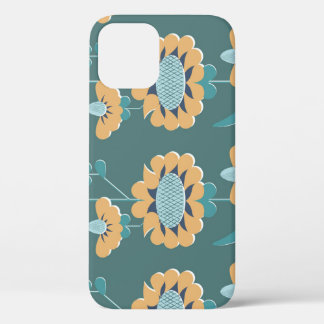 Geometric Vintage: Textile Nautical Motif iPhone 12 Case