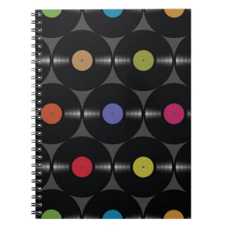 Geometric Vinyl: Simple Seamless Background. Notebook