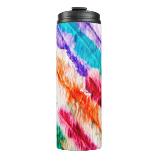 Geometric Wallpaper. Vintage Design. Shibori Textu Thermal Tumbler