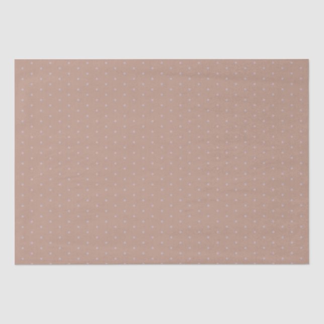 Geometric Warm Neutrals Brown Polka Dots Craft Tissue Paper (Front)
