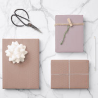 Geometric Warm Neutrals Brown Polka Dots Scrapbook