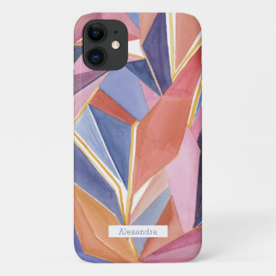 Geometric Watercolor Abstract Custom Phone case