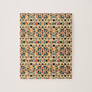 Geometric Watercolor Mosaic Jigsaw Puzzle