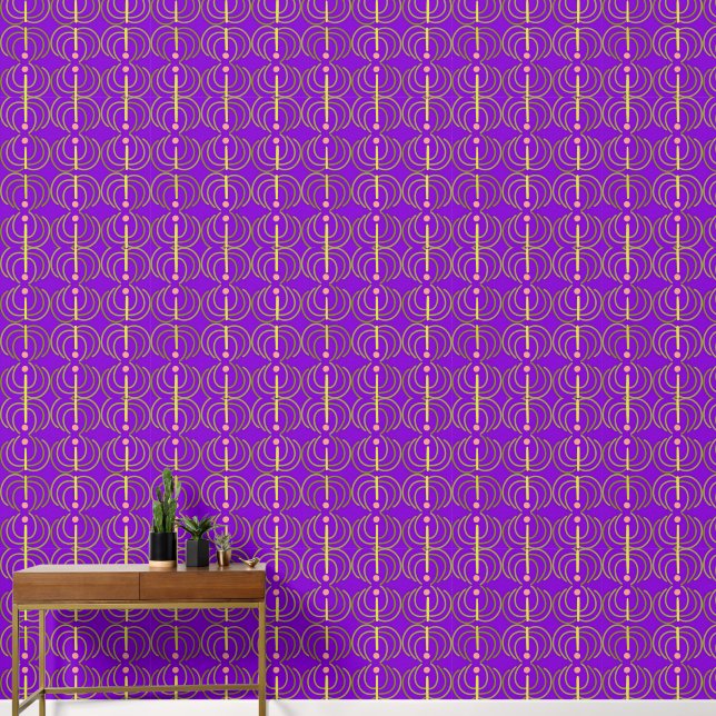 Geometric Waves Wallpaper (Hallway)
