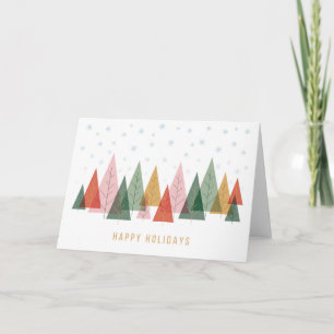 Geometric Winter Wonderland Holiday Card
