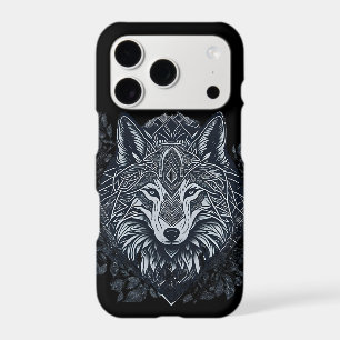 Geometric Wolf Tribal Nordic Art 