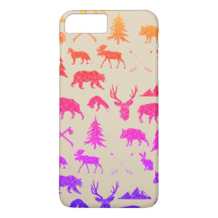 Geometric Woodland Animals   iPhone 7 Plus Case
