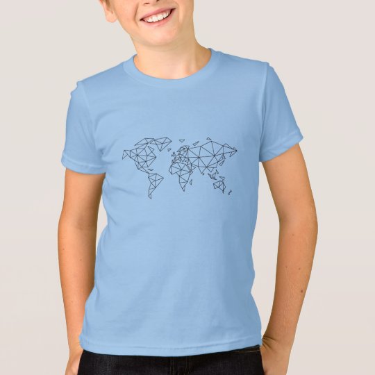 Geometric world map T-Shirt