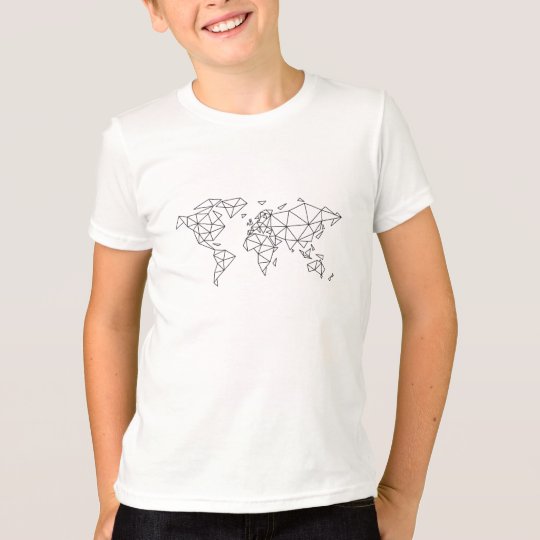 Geometric world map T-Shirt