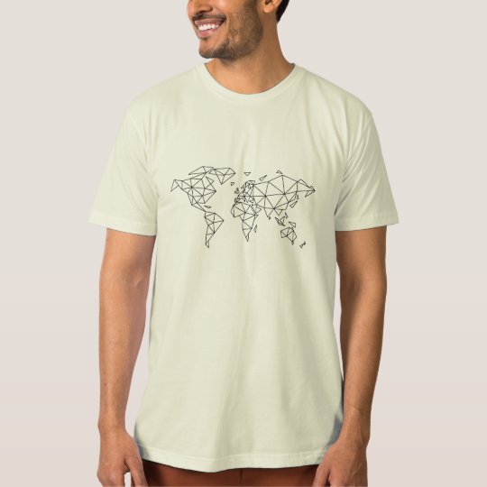 Geometric world map T-Shirt
