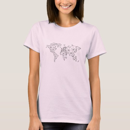 Geometric world map T-Shirt