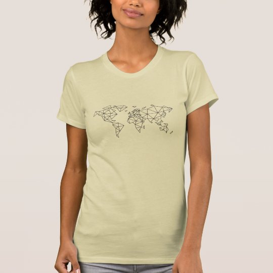 Geometric world map T-Shirt