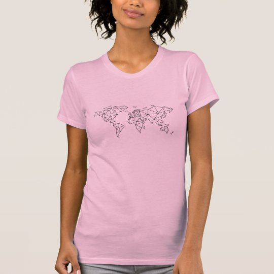 Geometric world map T-Shirt
