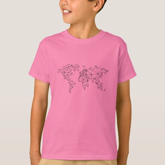 Geometric world map T-Shirt