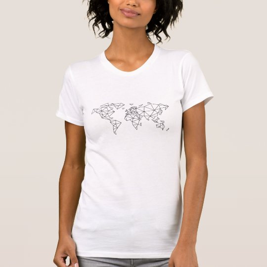Geometric world map T-Shirt