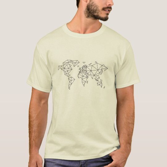 Geometric world map T-Shirt