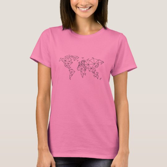 Geometric world map T-Shirt
