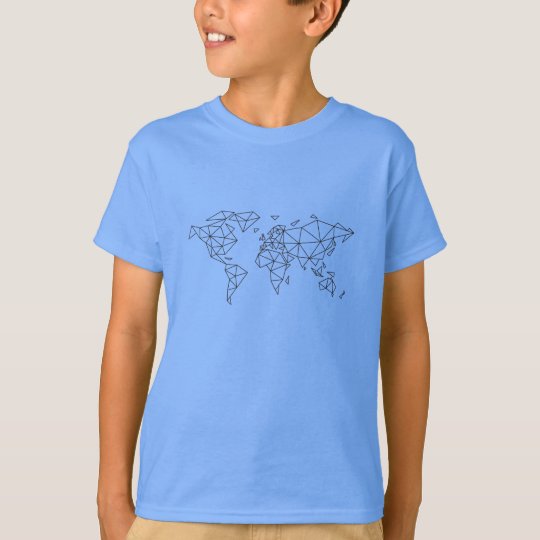 Geometric world map T-Shirt