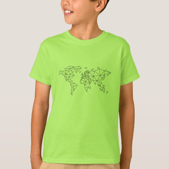 Geometric world map T-Shirt