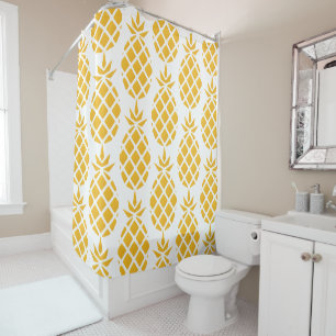 Geometric Yellow Big Pineapple Pattern