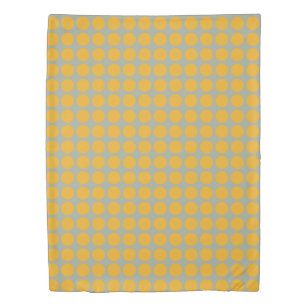 Geometric Yellow Polka Dots on any Colour Duvet Cover