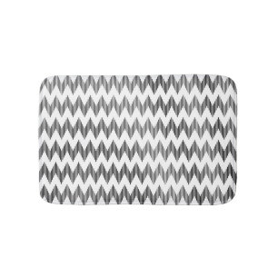 Geometric zigzag pattern 2 bath mat