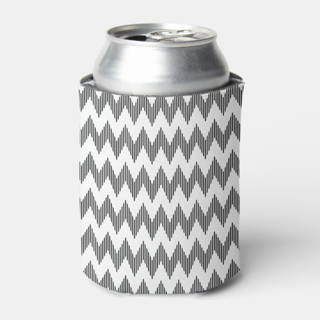 Geometric zigzag pattern 2 can cooler (Can Front)