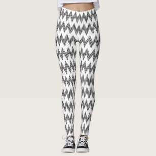 Geometric zigzag pattern 2 leggings