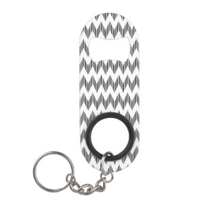 Geometric zigzag pattern 2 mini bottle opener