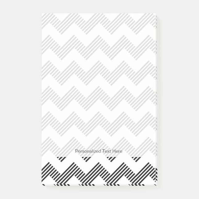 Geometric zigzag pattern 2 post-it notes (Front)