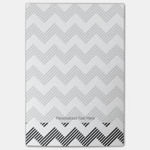Geometric zigzag pattern 2 post-it notes