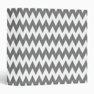 Geometric zigzag pattern binder
