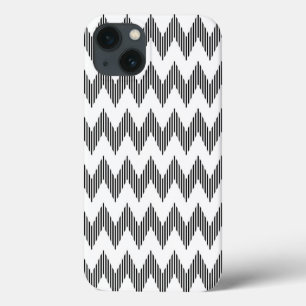 Geometric zigzag pattern iPhone 13 case