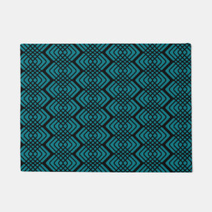 Geometric Zigzag Pattern Door Mat