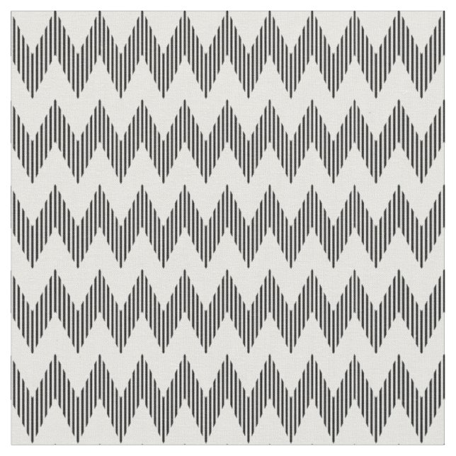 Geometric zigzag pattern fabric (Close Up)