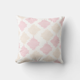 Geometric Zigzag Pattern – Modern Textured Diamond Throw Pillow