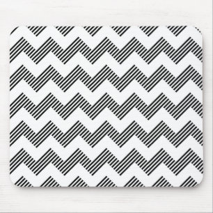Geometric zigzag pattern mouse pad