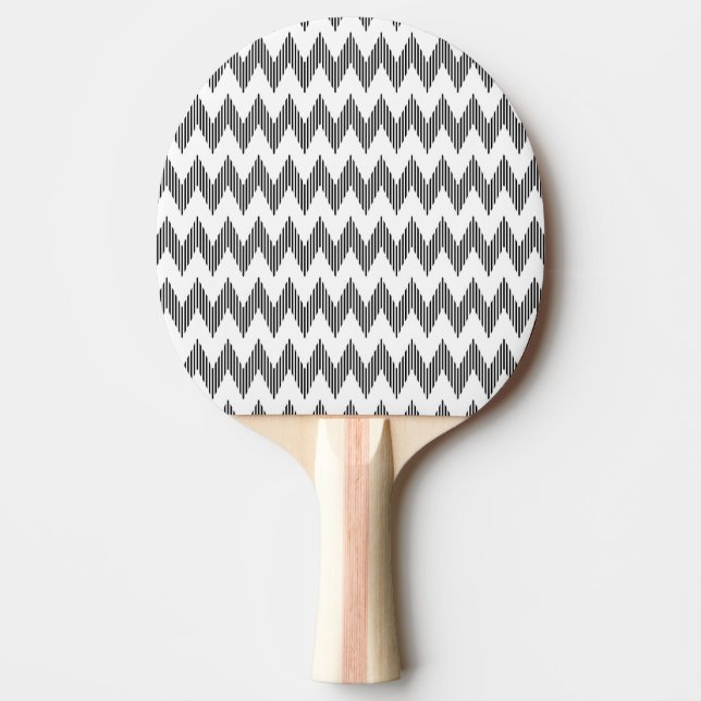 Geometric zigzag pattern ping pong paddle (Front)