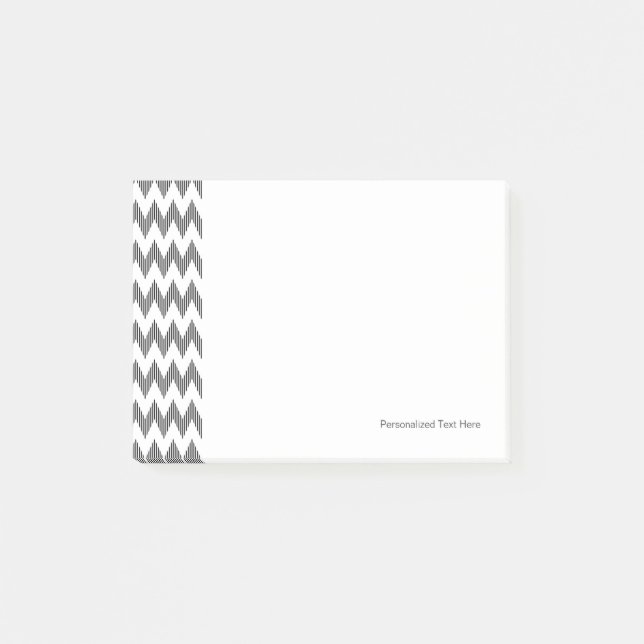 Geometric zigzag pattern post-it notes (Front)