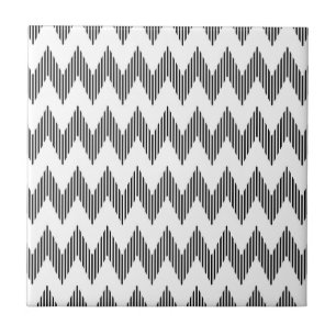 Geometric zigzag pattern tile