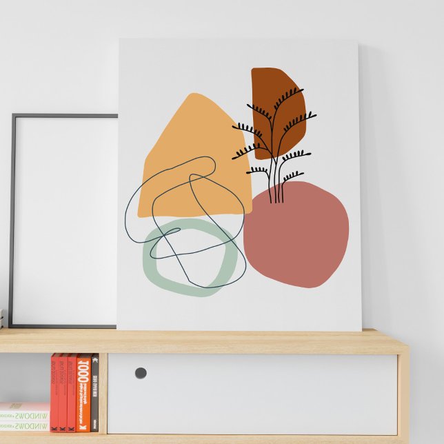 Geometrical abstract minimal modern pastel poster (Creator Uploaded)