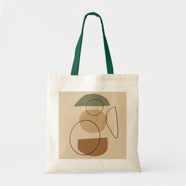 Geometrical,abstract,minimal,modern,pastel, Tote Bag (Front)