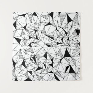 Geometrical Abstract: Polygonal Background Art. Tapestry