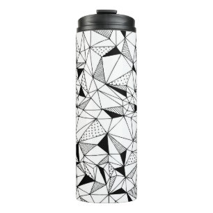 Geometrical Abstract: Polygonal Background Art. Thermal Tumbler