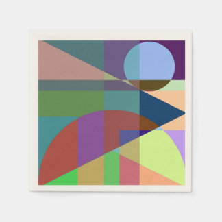 Geometrical abstraction napkin