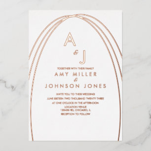 Geometrical Arch Border Wedding Pressed
