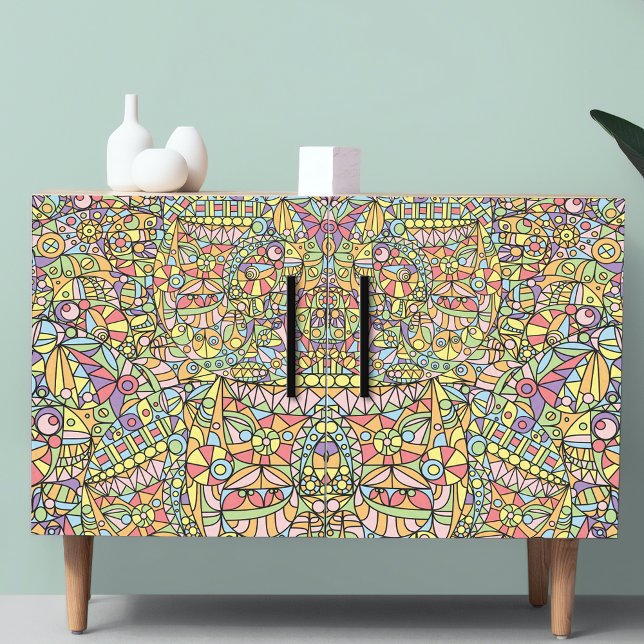 Geometrical Colourful Modern Patchwork Pattern Tissue Paper (Creator Uploaded)