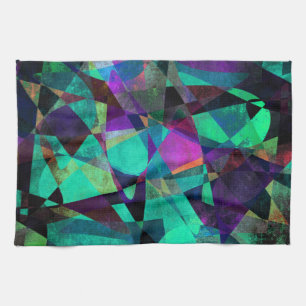 Geometrical, Colourful, Original Abstract Art Kitchen Towel